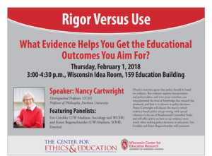 Event Poster for Rigor Versus Use with Nancy Cartwright
